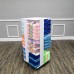 FixtureDisplays® T-Shirt Floor Stand Jeans Pants Gifware Display Shelves Retail Store Merchandiser Roll 20 X 20 X 45